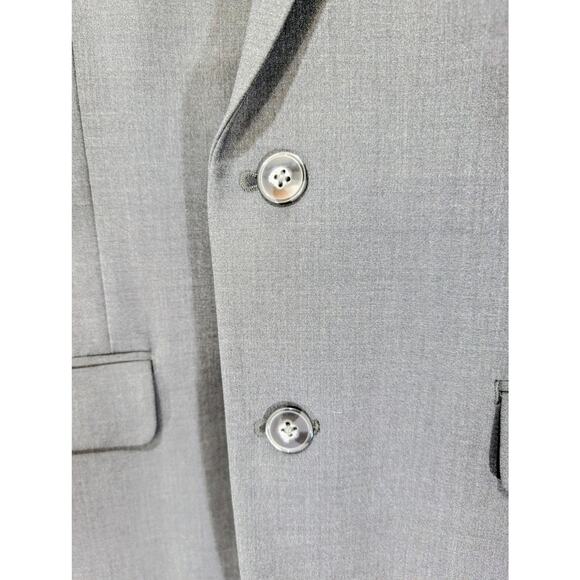 Calvin Klein Gray Wool Stretch Suit 2 Piece Jacket and Pants 42R 36x32 - Picture 4 of 8
